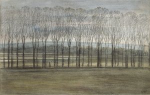 Utsikt fra Merton College, 28. februar 1791 (akvarell over grafitt, på papir)
